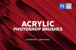 30 Acrylic Photoshop Stamp Brushes 2: Enhancing Your Design Projects with High-Resolution Textures