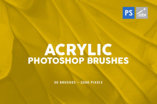 30 Acrylic Photoshop Stamp Brushes 3: Enhancing Creativity with High-Resolution Textures