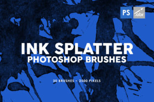 30 Ink Splatter Photoshop Brushes 2
