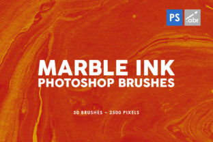 30 Marble Ink Photoshop Stamp Brushes 1