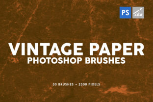 30 Vintage Paper Photoshop Brushes 2