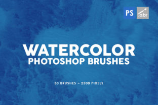 30 Watercolor Photoshop Stamp Brushes 3: A Practical Guide for Designers