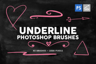 45 Underline Photoshop Stamp Brushes 2: A Versatile Tool for Creative Design