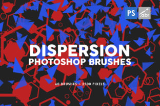 60 Dispersion Photoshop Stamp Brushes and 60 Brushes Inside