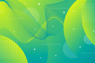 Abstract Green Fluid Background