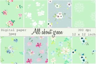 All About Green Digital Paper