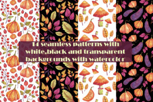 Autumn Patterns Set for Creative Projects