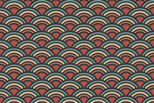 Colorful Wave Pattern on Black Background