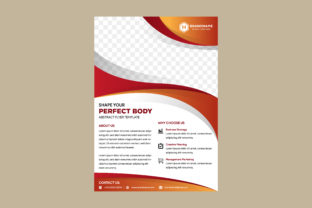Fluid Motion Flyer Red Orange: A Creative Vector Template for Modern Marketing