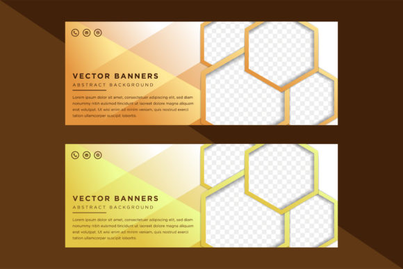 Horizontal Banner Hexagon: A Modern Design Solution for Creative and Business Needs