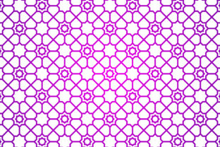 Islamic Geometric Pattern Purple