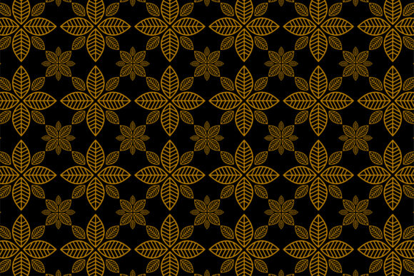Leaf Pattern Gold on Black Background: A Timeless Fusion of Elegance and Modern Design