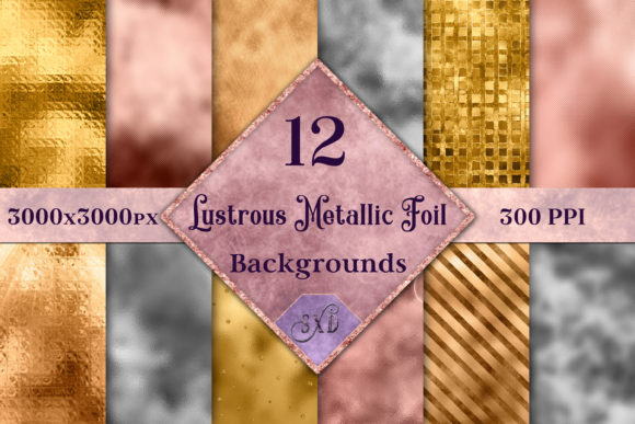 Lustrous Metallic Foil Backgrounds