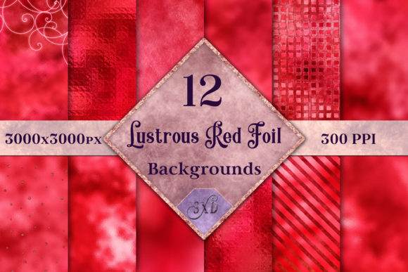 Lustrous Red Foil Backgrounds