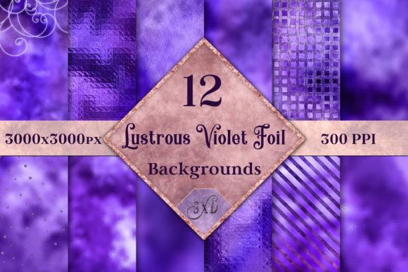 Lustrous Violet Foil Backgrounds