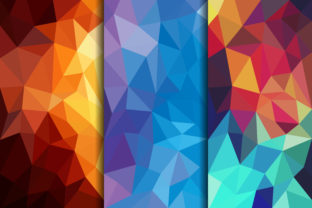 Polygonal Background Blue Brown