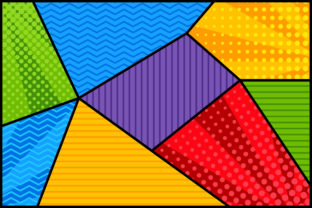 Polygonal Comic Background