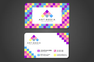 Square Pattern Business Card 1 Design Guide